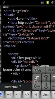 WebMaster's HTML Editor Lite скриншот 1