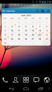 GO Calendar Widget скриншот 3