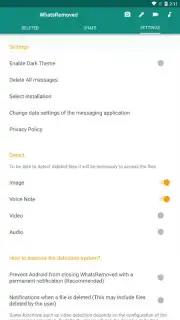 WhatsRemoved скриншот 3