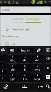 Black Style Keyboard скриншот 1